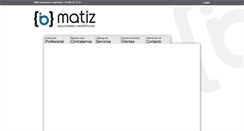 Desktop Screenshot of matiz.com.es