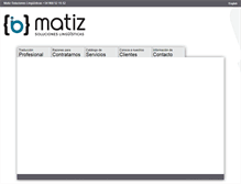 Tablet Screenshot of matiz.com.es